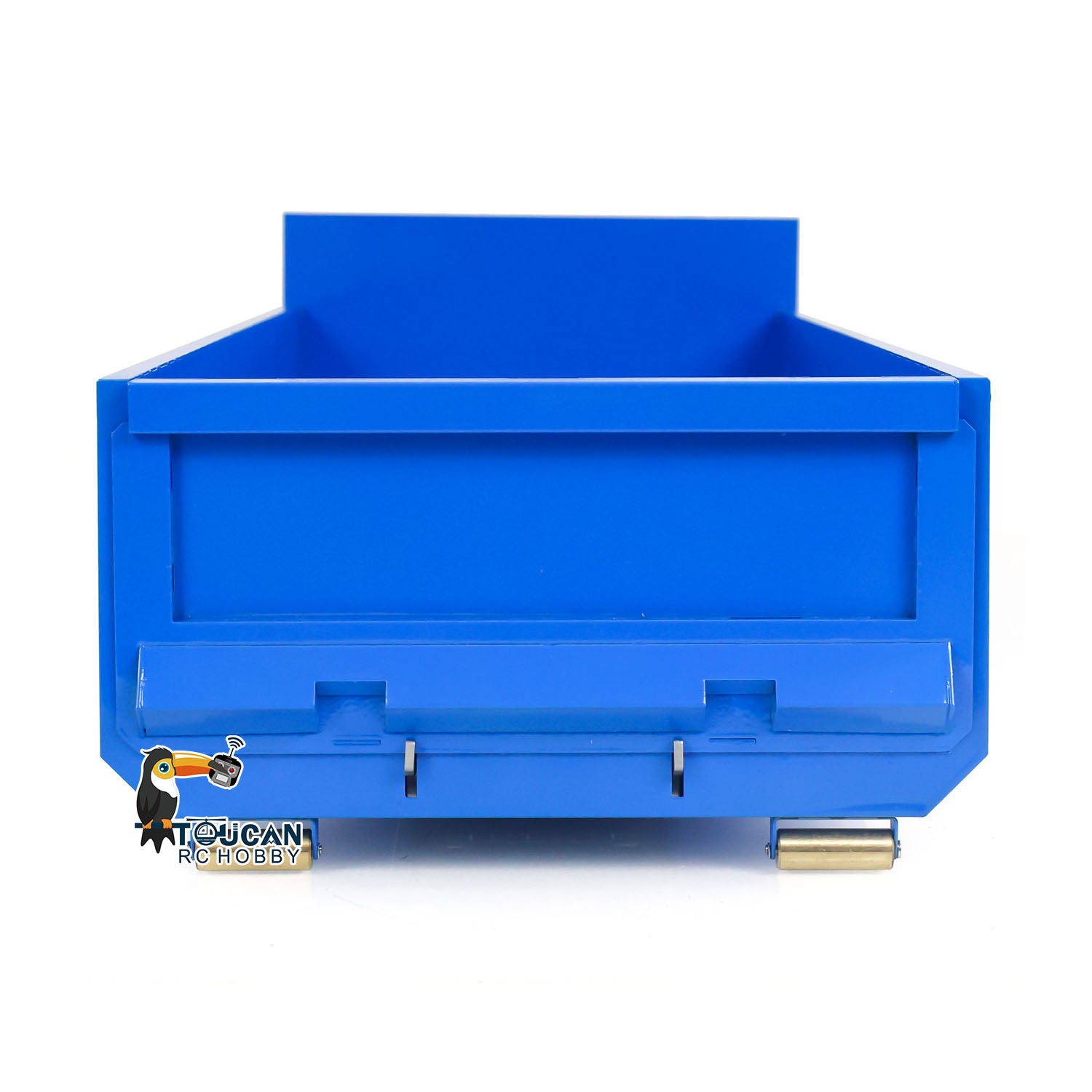 Metal U-Shaped Short High Bucket for 1/14 & 8x8 RC Full Dump Truck - Compatible with 10x10 Radio Controlled Hydraulic Cars - Painted DIY Model Parts - Perfect for RC Construction Vehicle Scenes & Off-Road Play
