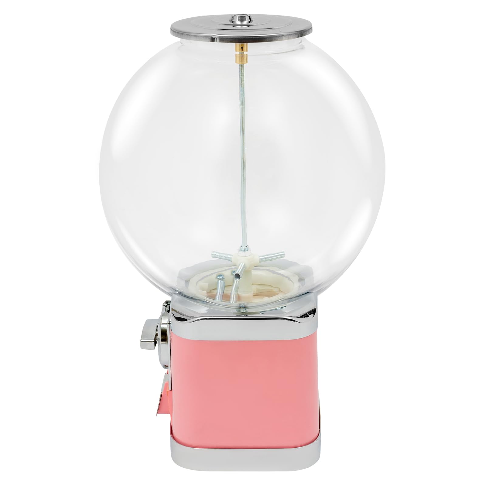 Lockable Pink Capsule Vending Machine - Candy, Gumball & Prize Dispenser for Business, Arcades & Retail Stores - Perfect for Toy Vending, Twister Ball Games & Party Entertainment