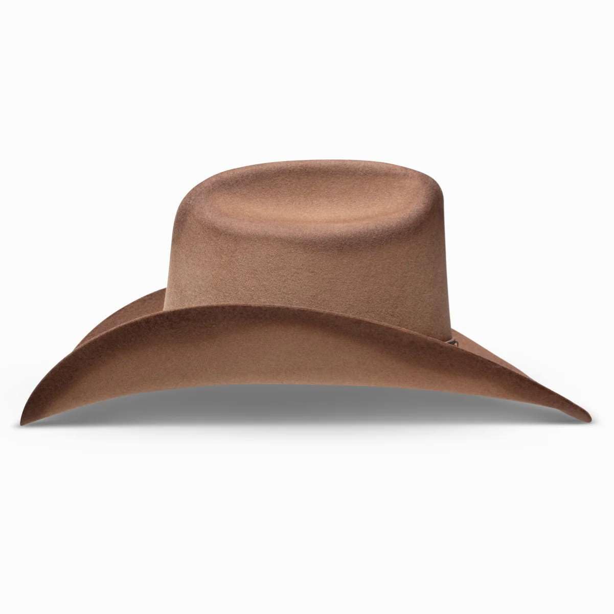 Resistol Pecan Dirt Road Western Cowboy Hat for Men - Durable Felt Cowboy Hat for Ranch Work, Rodeo & Outdoor Adventures