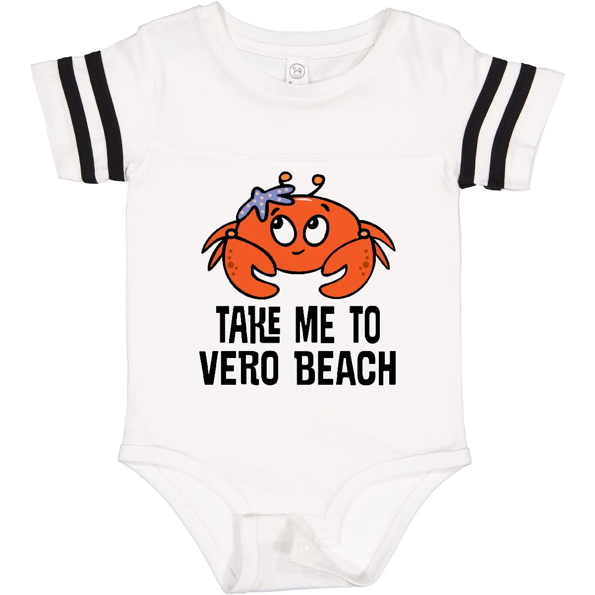 Inktastic Vero Beach Florida Travel Gift Baby Bodysuit - Cute Florida Souvenir Outfit for Infants & Newborns - Perfect for Vacation Photos, Beach Trips & Family Travel Memories
