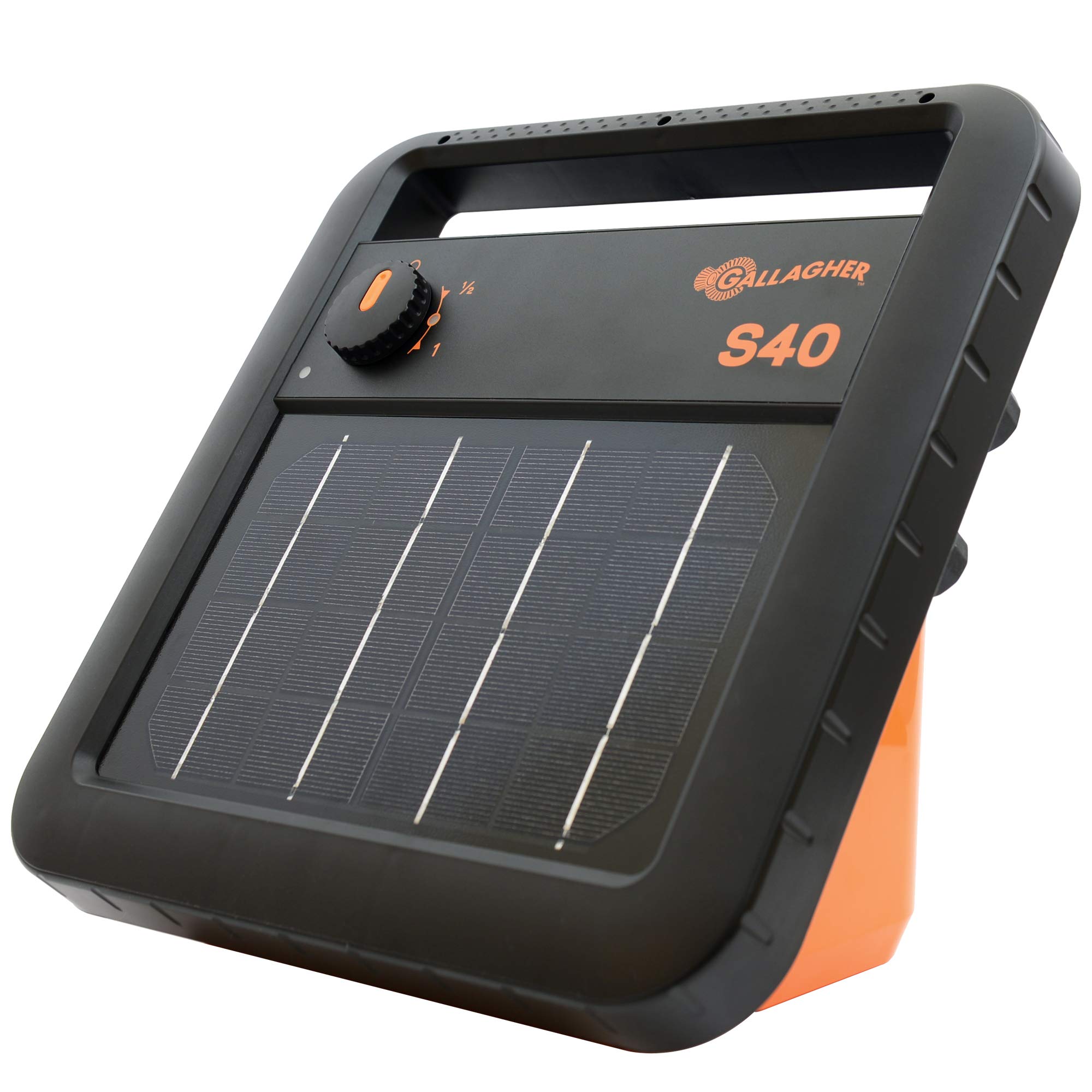 Gallagher G345404 S40 Solar Fence Charger - 12V High Power Electric Fence Energizer for Livestock & Pets - Weatherproof Solar Powered Fence Controller for Farms, Ranches & Gardens