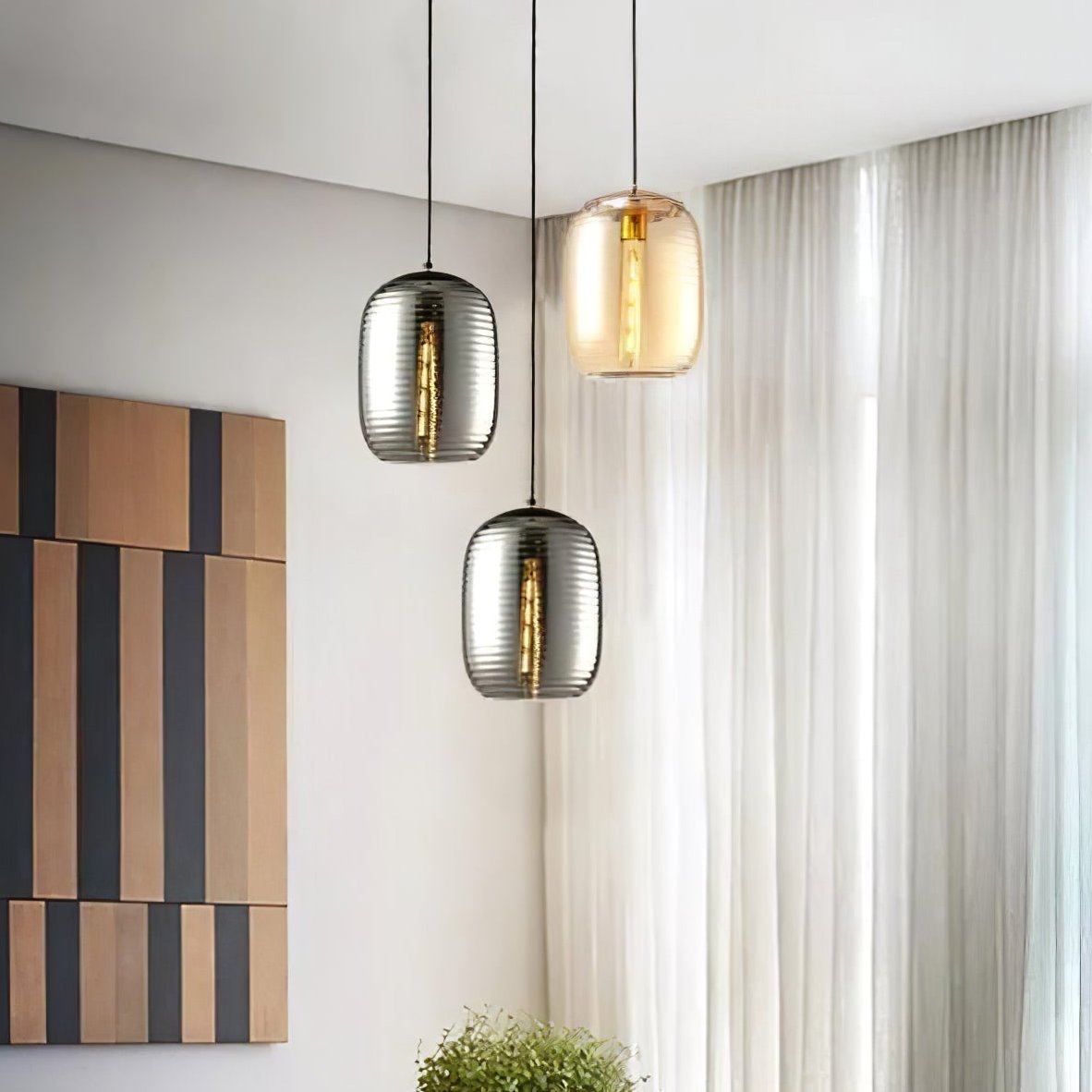 Aayla Modern Pendant Light - Elegant Hanging Lamp for Living Room, Bedroom, Dining Room & Kitchen | Dimmable LED Ceiling Light Fixture with Adjustable Height