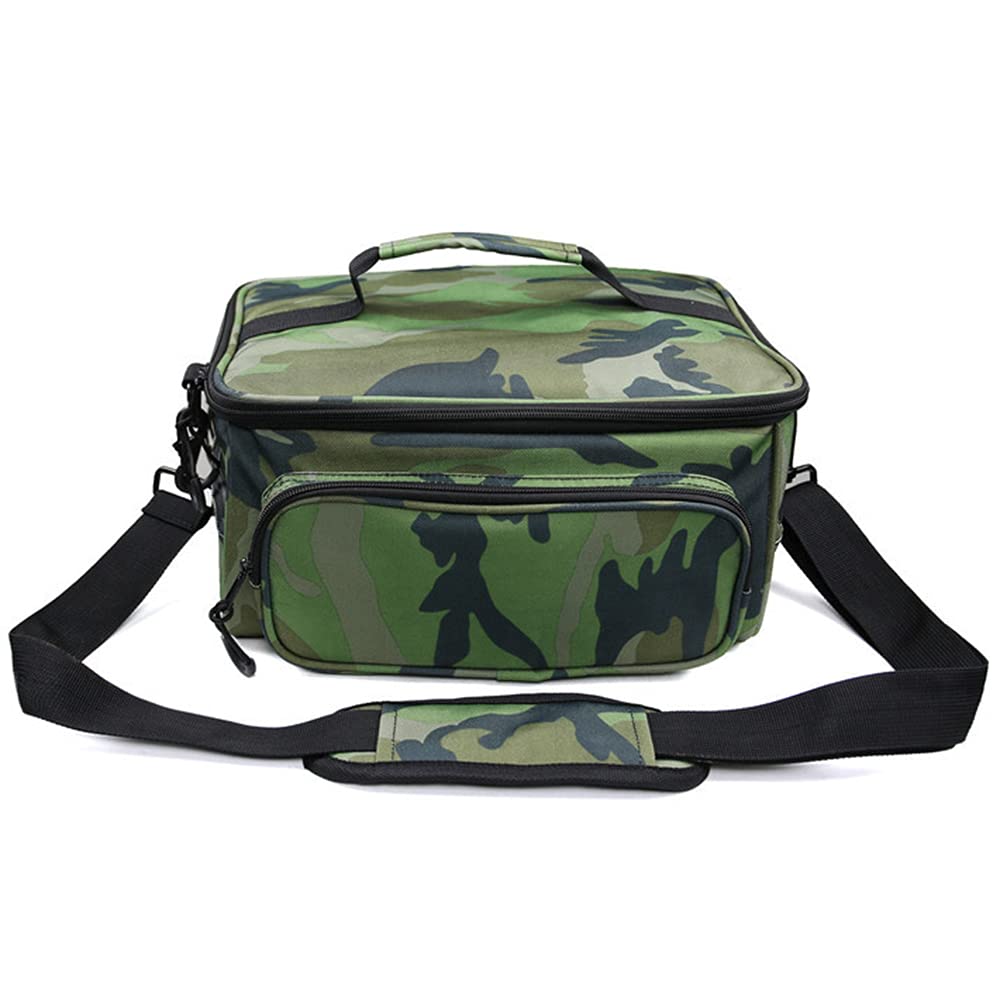 BOEYAA Fishing Tackle Bag - Waterproof Fishing Gear Storage Organizer with Shoulder Strap for Reels, Lures & Accessories - Portable Outdoor Fishing Equipment for Freshwater & Saltwater Anglers