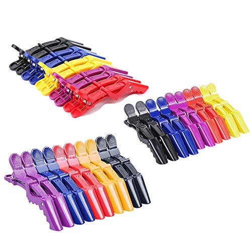 30PCS Professional Plastic Alligator Hair Clips for Women - Wide Teeth Durable Salon Hairpins for Styling, Sectioning & Hairdressing - Perfect for Hair Salons, DIY Styling & Home Use