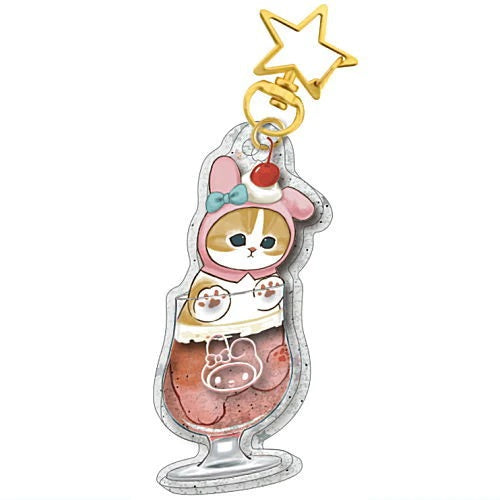 Mofusand x Sanrio 2.5 Inch Acrylic Stand Keychain - Cute Collectible Kitan Club Character Charm for Bags, Keys & Gifts | Kawaii Anime Merchandise