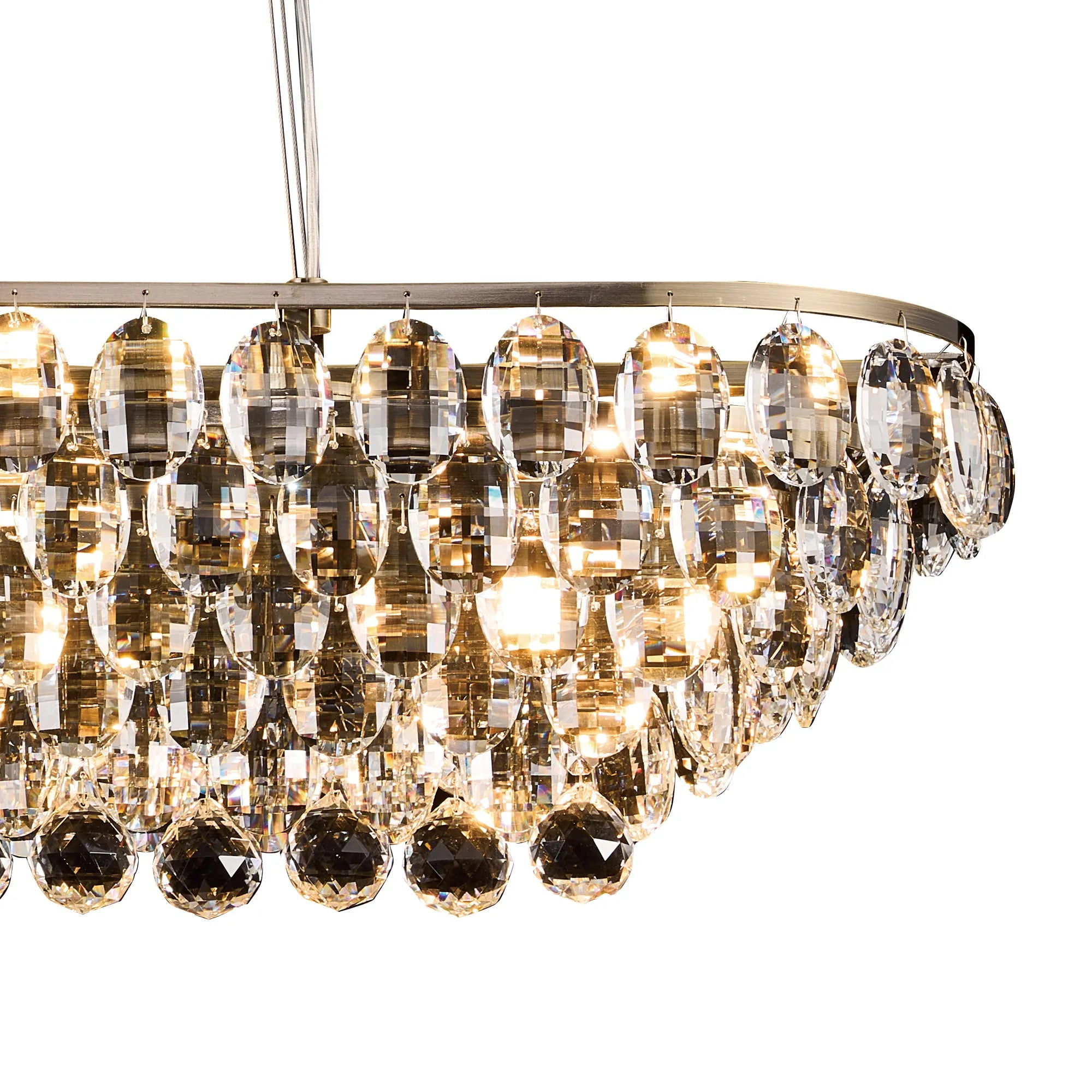Consten Linear Pendant E14 LED Light Fixture - Modern Minimalist Hanging Light for Kitchen Island, Dining Room & Bedroom Lighting