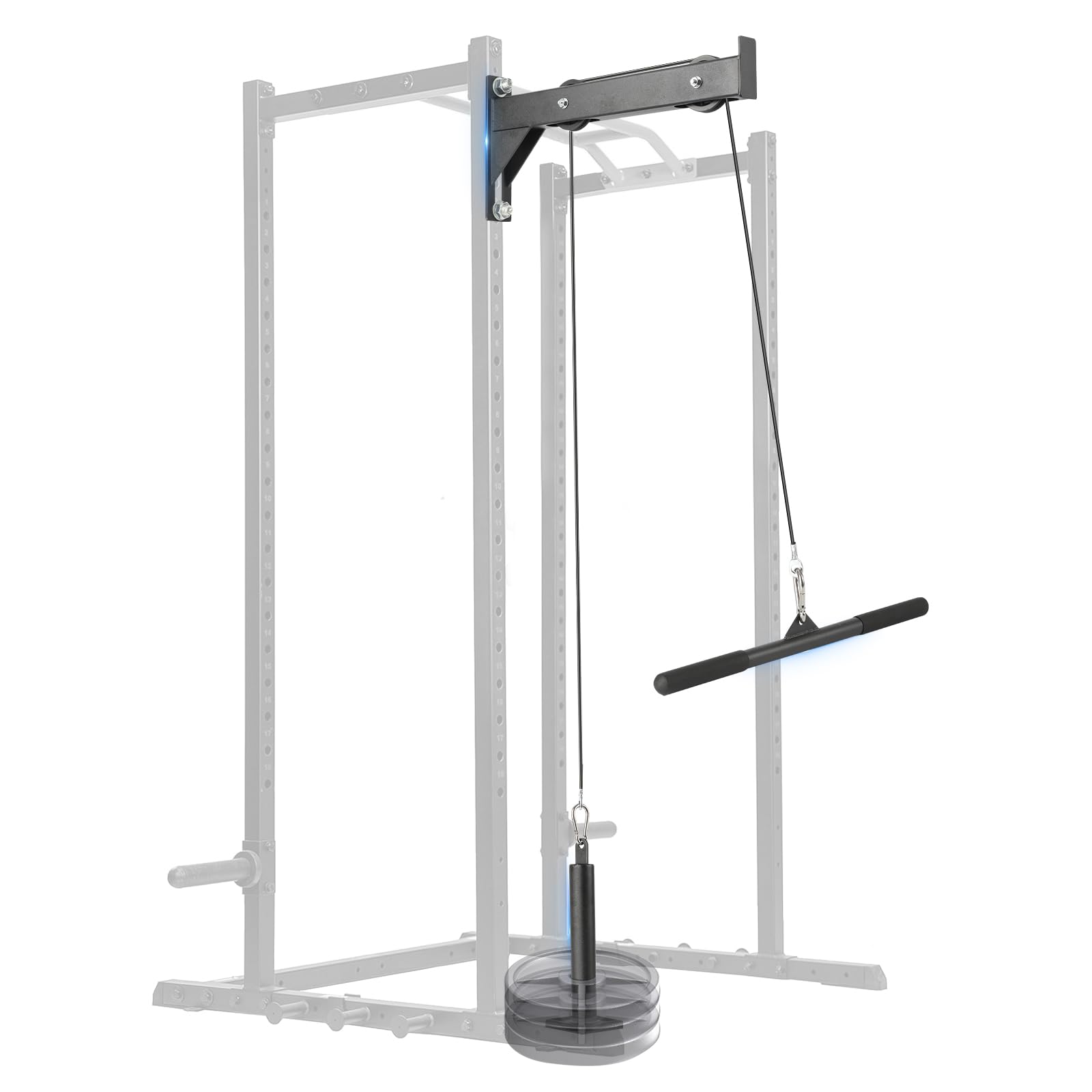 Heavy Duty Cable Pulley System for Home Gym - LAT Pull Down Machine & Weight Pulley System - Compatible with Smith Machine, Power Cage, Rack - Perfect for Strength Training & Muscle Building Workouts
