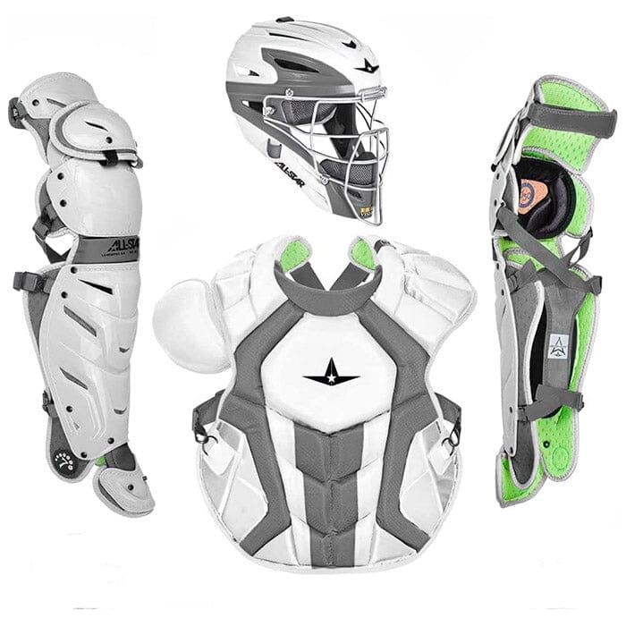 All Star Adult System 7 Axis 2 Tone Baseball Catcher’s Set - Pro-Grade Protective Gear for Baseball & Softball Players | Perfect for Training, Games & Competitive Play