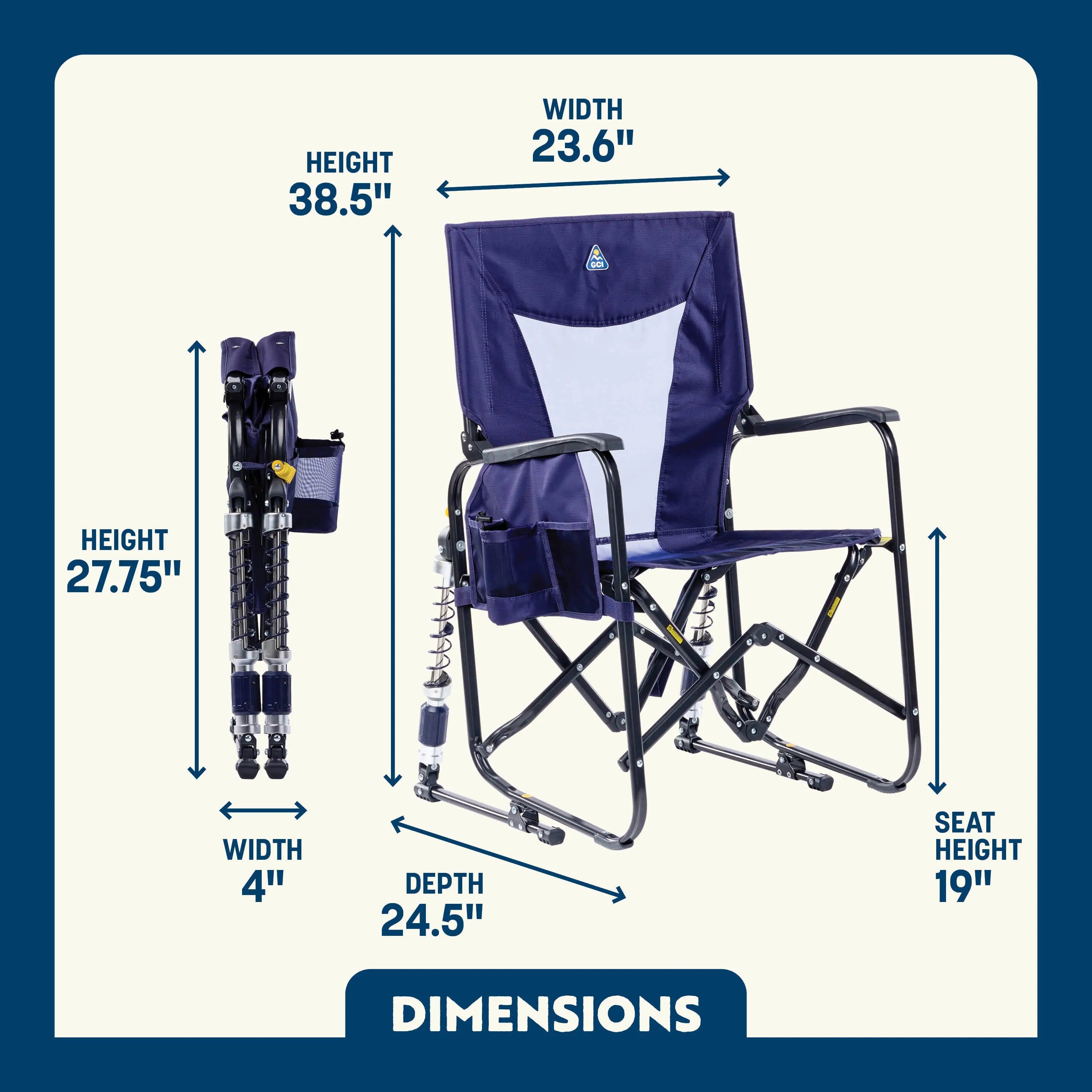 Adjustable Rocker™ - Ergonomic Office Chair with Lumbar Support for Home & Work - Perfect for Gaming, Studying, and Long Hours Sitting