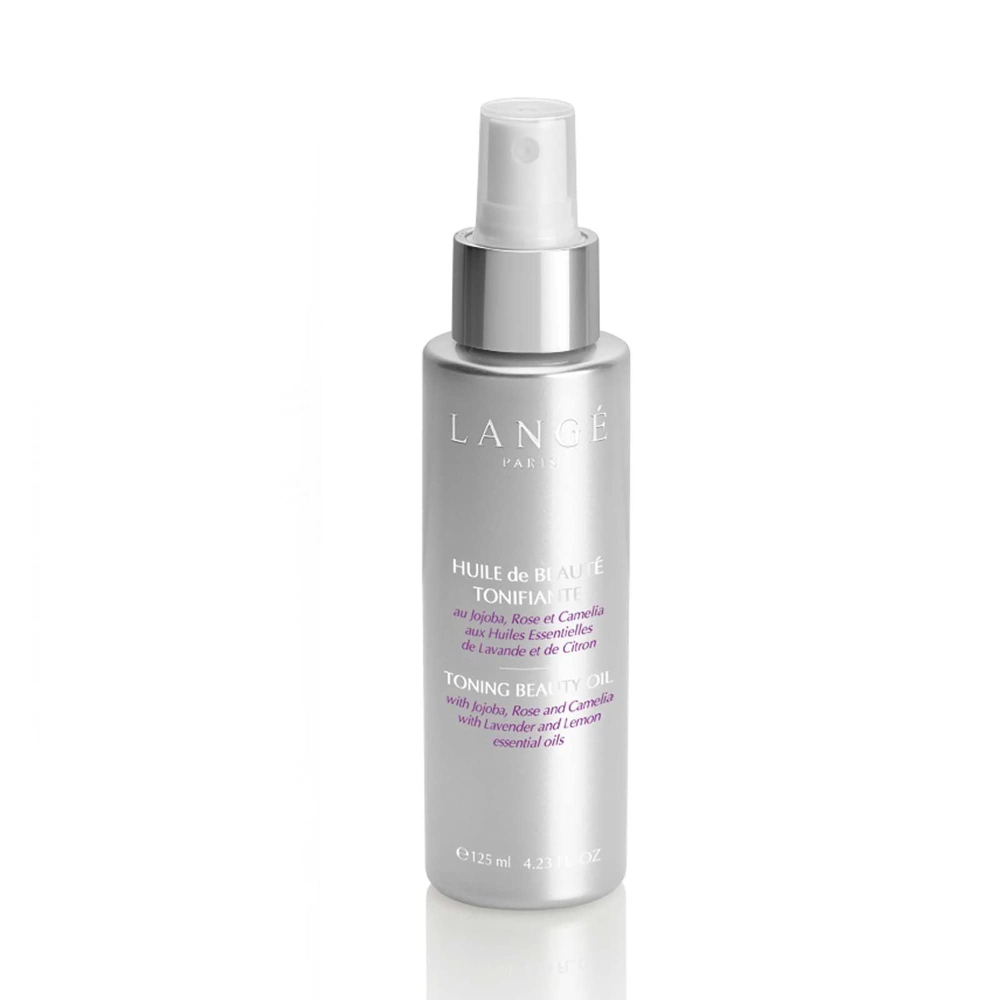 Lange Toning Beauty Oil for Face & Body - 4.23 oz Hydrating & Firming Skin Care Treatment - Unisex Anti-Aging Facial Oil with Natural Ingredients - Perfect for Daily Skincare Routine & Nighttime Moisturizing