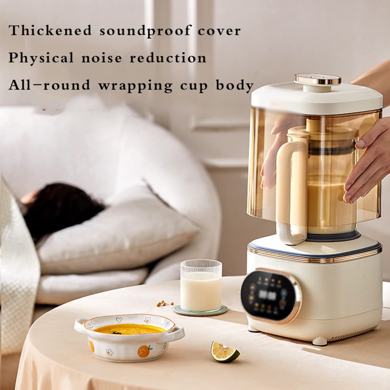 Intelligent Automatic Wall Breaking Machine - Dregs-Free Soy Milk Maker with Heating Function | Multi-Functional Food Supplement Processor for Healthy Drinks & Smoothies | Perfect for Home Kitchens & Healthy Lifestyles