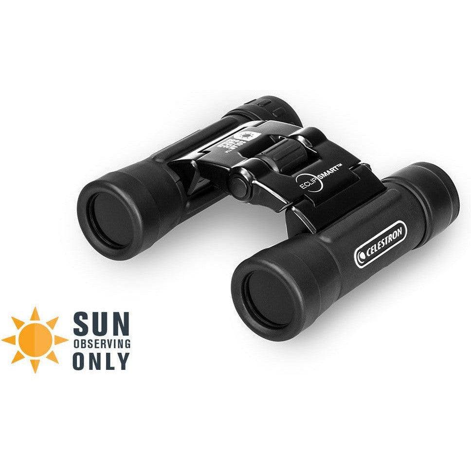 Celestron EclipSmart 10x25 Solar Binoculars - Safe Solar Viewing, Compact & Portable - Perfect for Solar Eclipses, Astronomy, and Outdoor Adventures