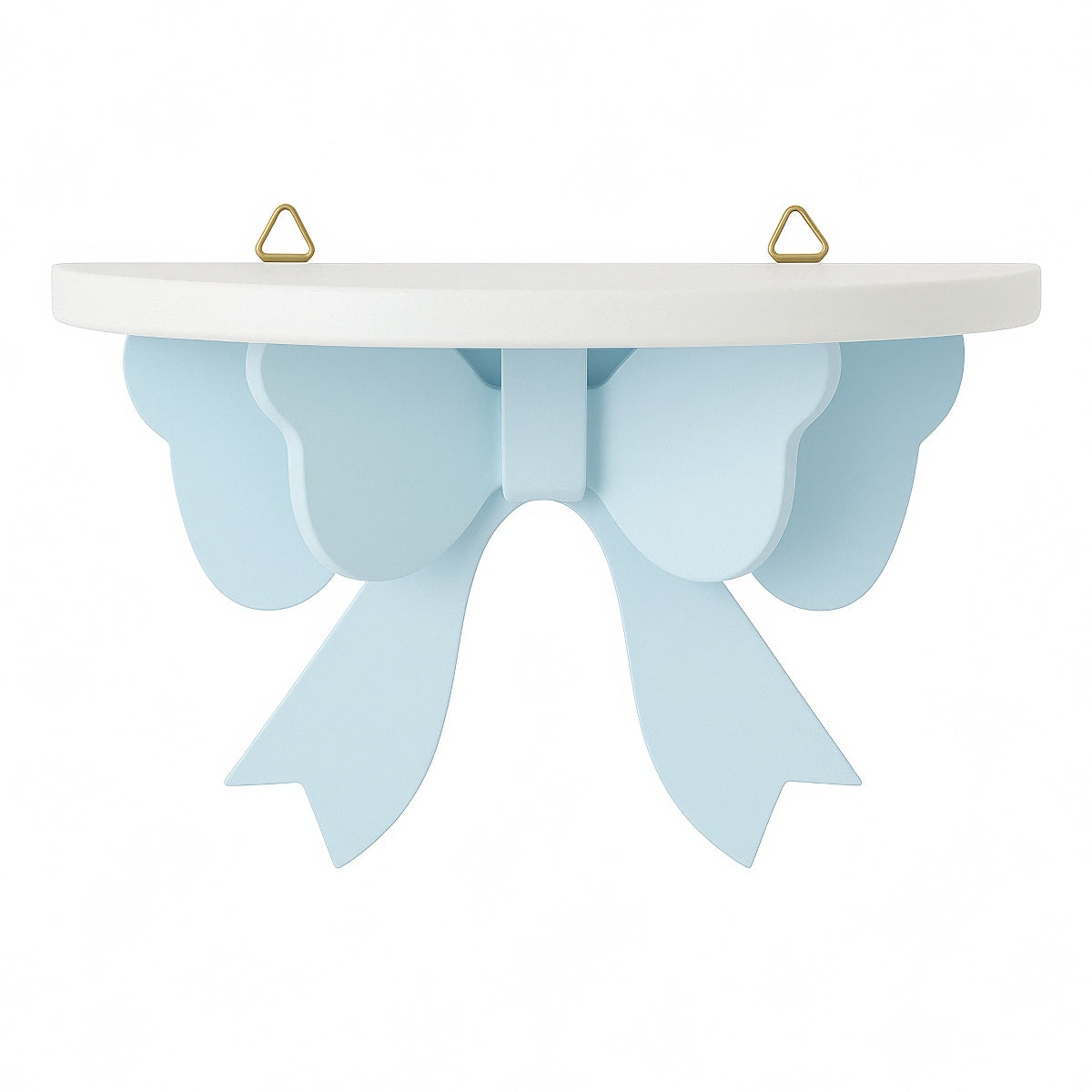 Coquette Bow Shaped Wooden Shelf - Elegant Wall Decor for Bedroom, Bathroom & Living Room - Perfect for Displaying Photos, Plants & Decorative Items