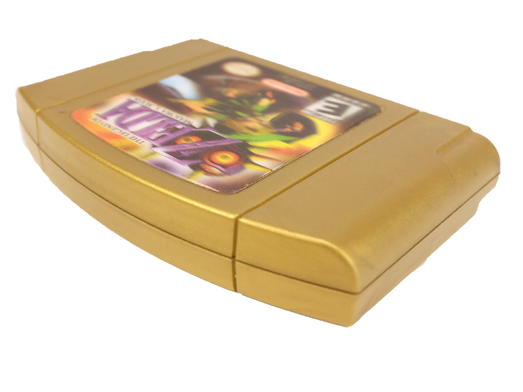 Legend of Zelda Majora's Mask N64 Game Cartridge - Holographic Edition | Nintendo 64 Retro Gaming Collectible | Perfect for Gaming Enthusiasts & Nostalgic Players