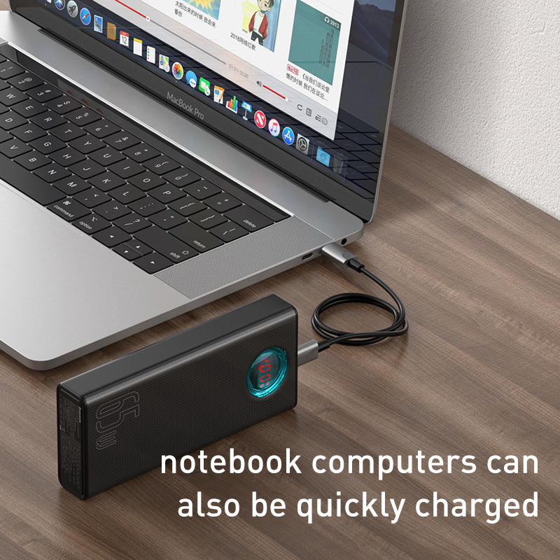 30000mAh 65W Fast Charging Power Bank - Portable Charger for iPhone, Samsung, Laptop | Perfect for Travel, Camping & Emergency Backup