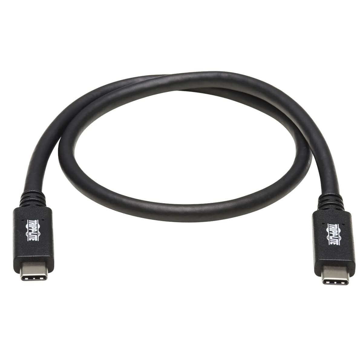 Tripp Lite USB C to USB C Cable 3.1 Gen 2 10Gbps 100W Fast Charging 20 Inch (U420-20N-G2-5A) - Perfect for MacBook Pro, Galaxy S23 & Fast Data Transfer