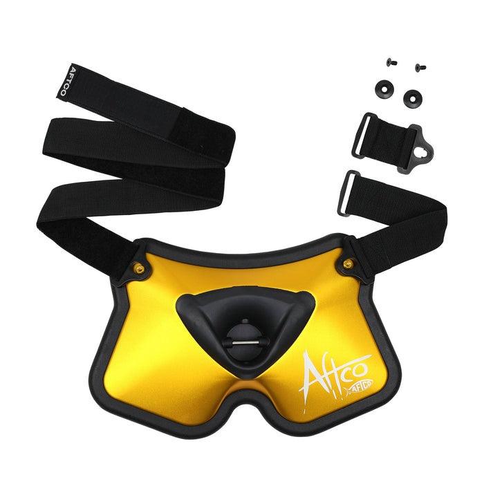 AFTCO Socorro Gold Fighting Belt - Premium Saltwater Fishing Belt for Big Game Anglers - Perfect for Offshore, Deep Sea, and Sportfishing Adventures