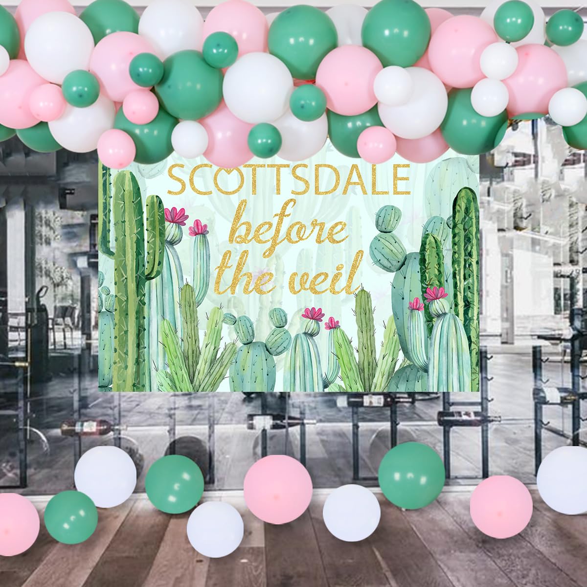 Scottsdale Bachelorette Party Decorations - Balloon Garland Kit for Bridal Shower & Engagement