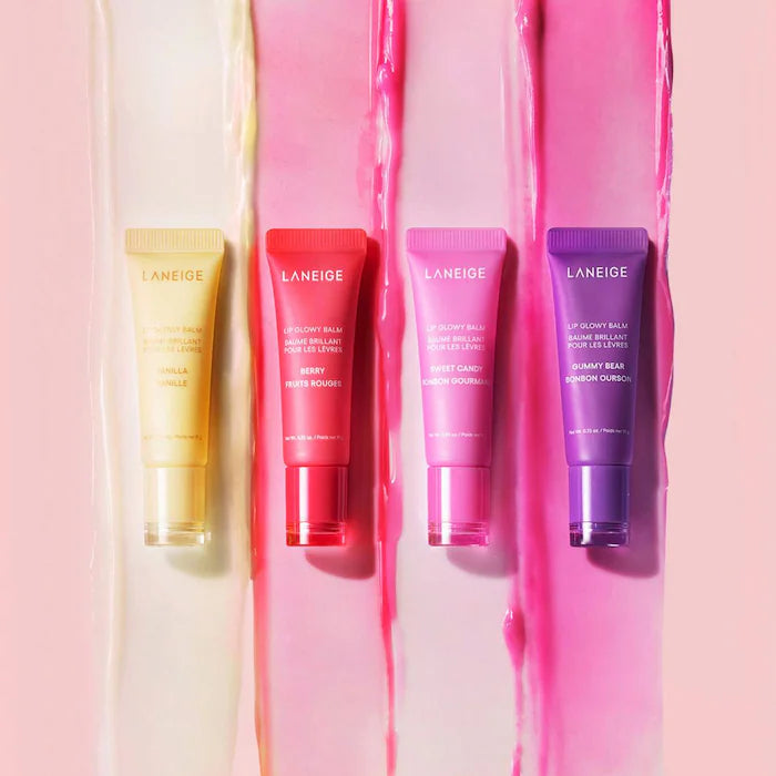 LANEIGE Lip Glowy Balm - Hydrating Lip Balm with Vitamin C for Soft, Plump Lips | Day & Night Moisturizing Lip Care for Dry, Chapped Lips | Perfect for Makeup Prep & Daily Hydration