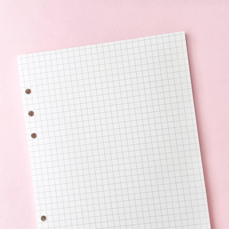 A5 Grid Refill Pages for Planners - Perfect for Bullet Journaling, Note Taking & Organization