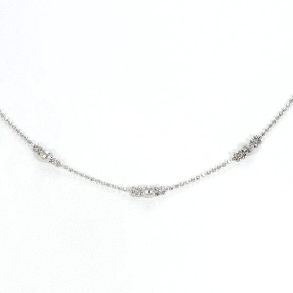 18K White Gold Necklace for Women - Elegant Diamond Pendant Jewelry Gift for Anniversary, Birthday & Valentine's Day | Perfect for Weddings, Parties & Special Occasions