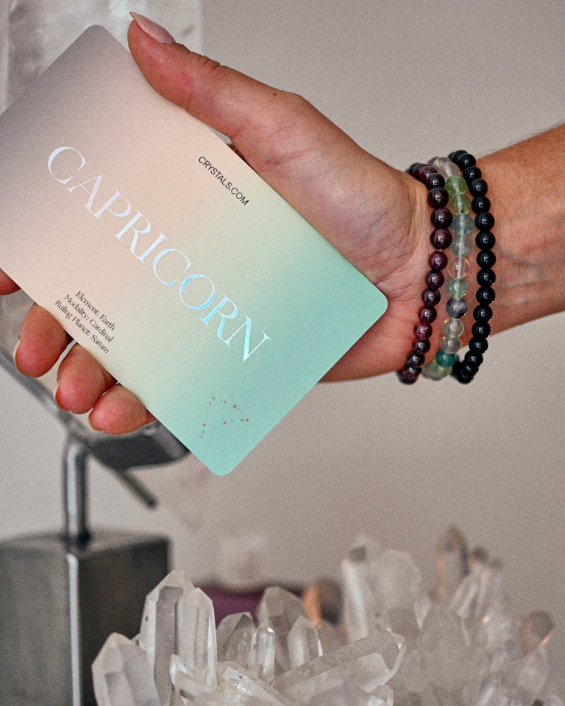 Capricorn Zodiac Bracelet Trio Set - Stylish & Meaningful Astrology Jewelry for Women | Perfect for Gifts, Daily Wear & Spiritual Healing