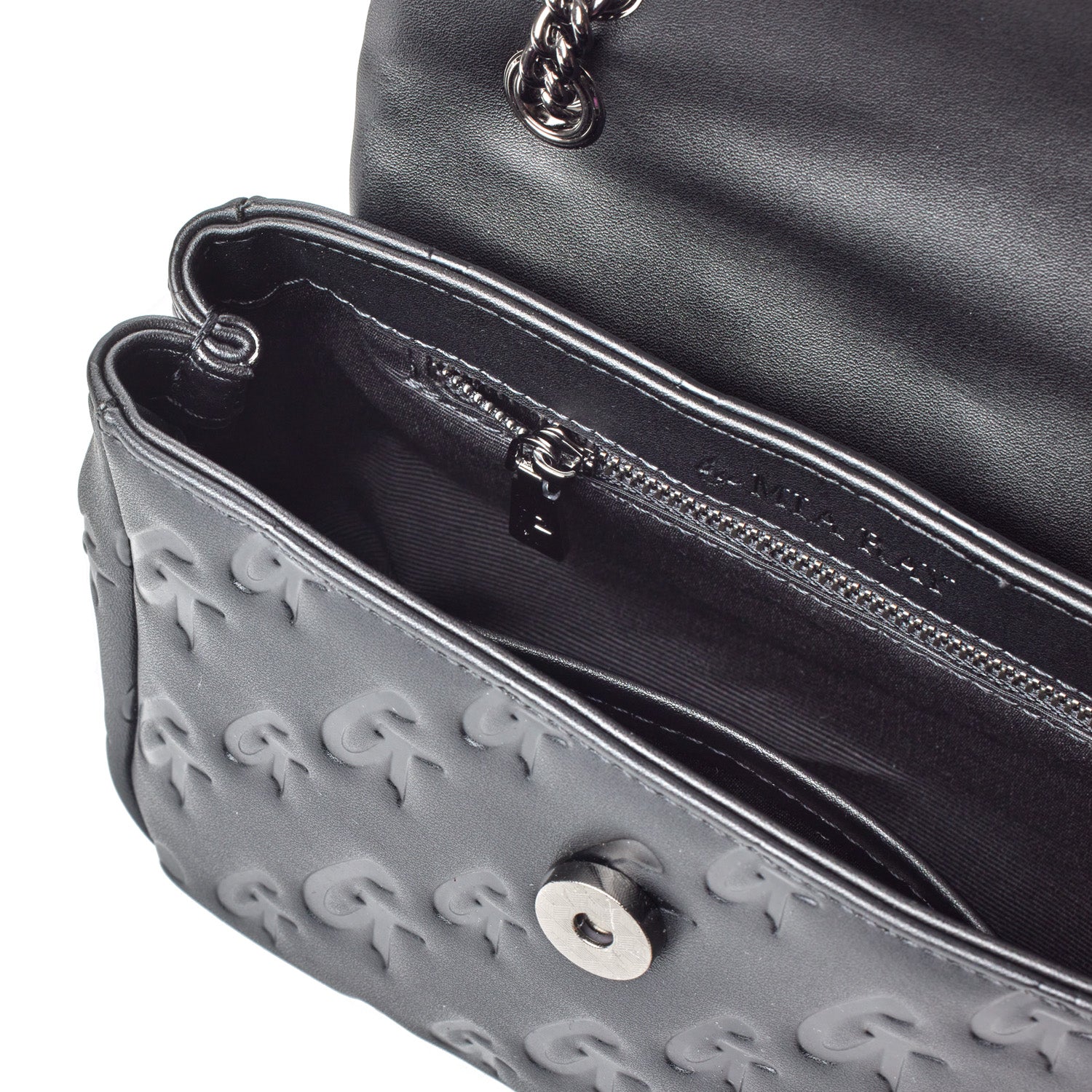 Mini Monogram Flap Bag - Stylish Black Crossbody Purse for Women | Perfect for Everyday Use, Work & Evening Events