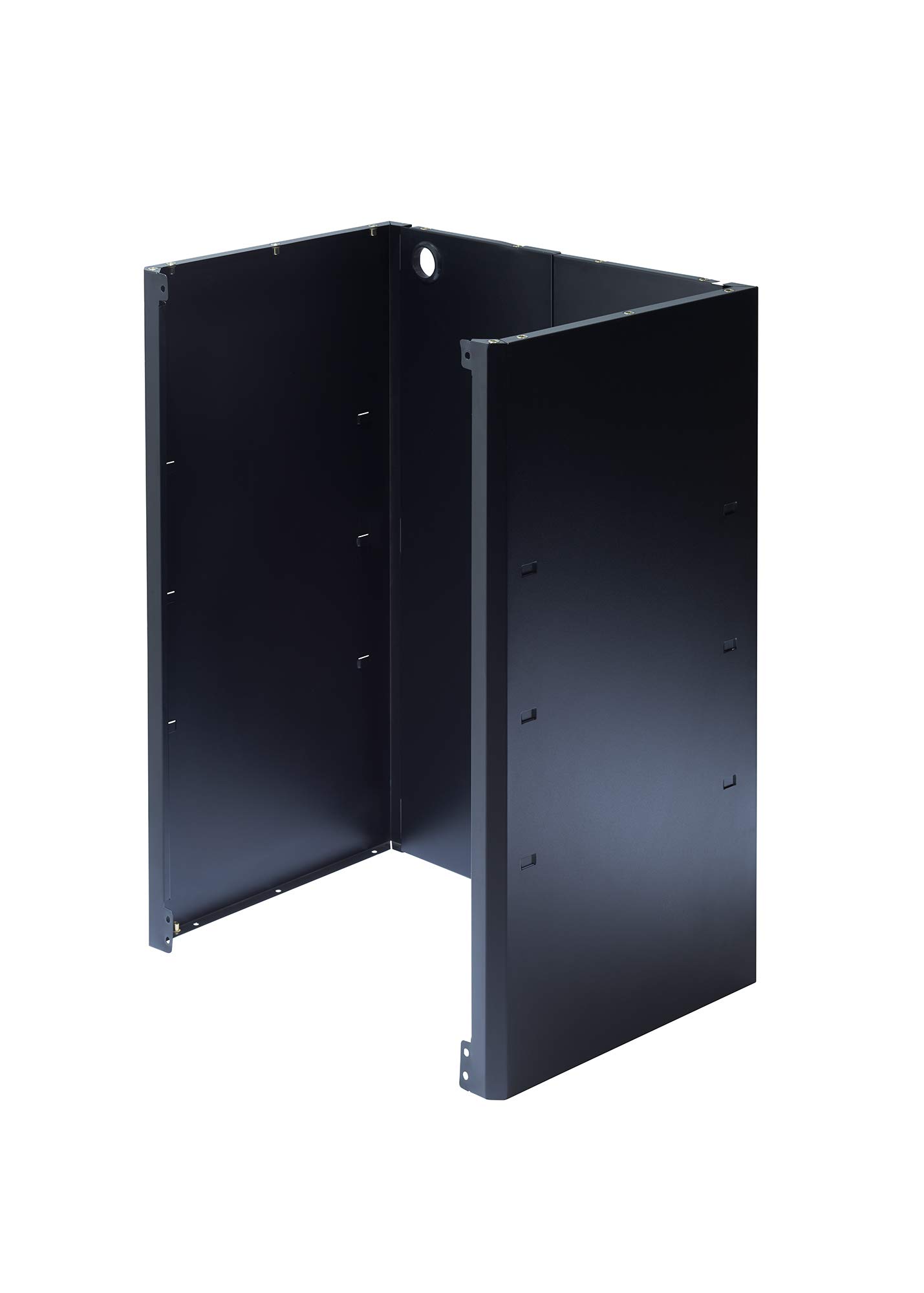TRINITY 24 Inch Heavy Duty Steel Wall Mount Garage Storage Cabinet - 22 Gauge Metal Wall-Mounted Organizer with Adjustable Shelf & Reversible Door for Tools, Cleaning Supplies, Sports Equipment - Perfect for Garage, Workshop, Basement and Utility Room Organization (Black)