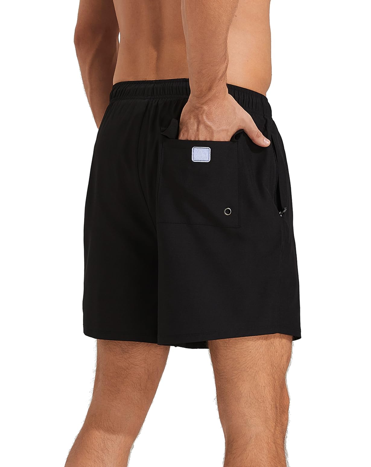 **Men's Quick Dry Swim Trunks with Compression Liner - 5
