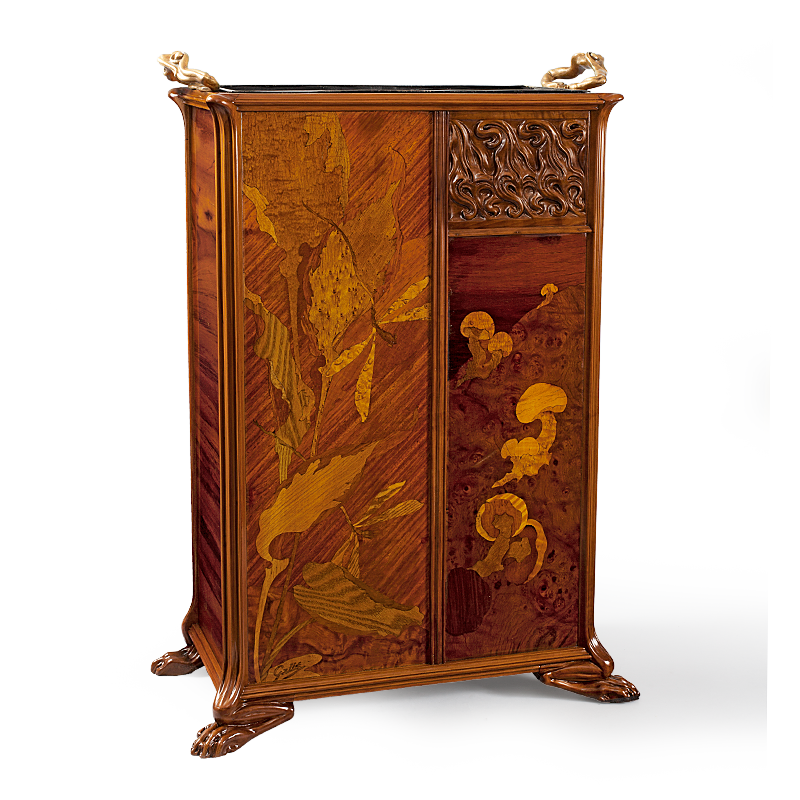 Émile Gallé Frog Design Umbrella Stand - Vintage French Home Decor for Entryway, Porch & Garden Use
