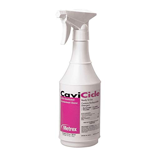 Metrex 13-1024 CaviCide Surface Disinfectant & Decontaminant Cleaner - 24 oz Bottle | Kills Viruses & Bacteria | Ideal for Hospitals, Clinics & Home Use