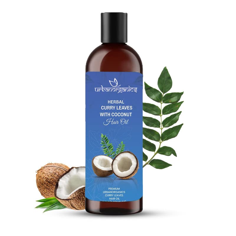 Ayurvedic Curry Leaves Coconut Hair Oil with Vitamin E - 100ml for All Hair Types | Natural Hair Growth Treatment for Dry, Damaged & Frizzy Hair | Daily Nourishment & Scalp Care