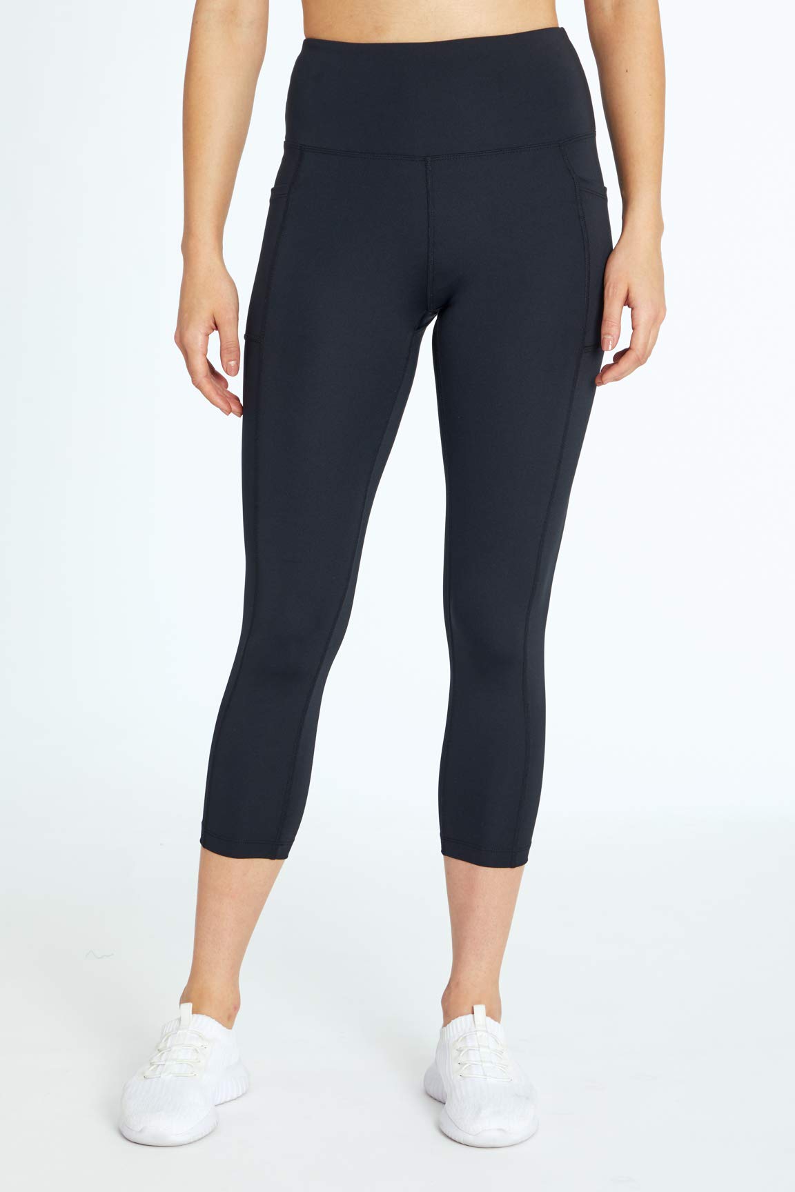 Bally Total Fitness High Rise Pocket Mid-Calf Leggings for Women - Yoga, Running & Workout - Stretchy Comfortable Athletic Pants with Side Pockets