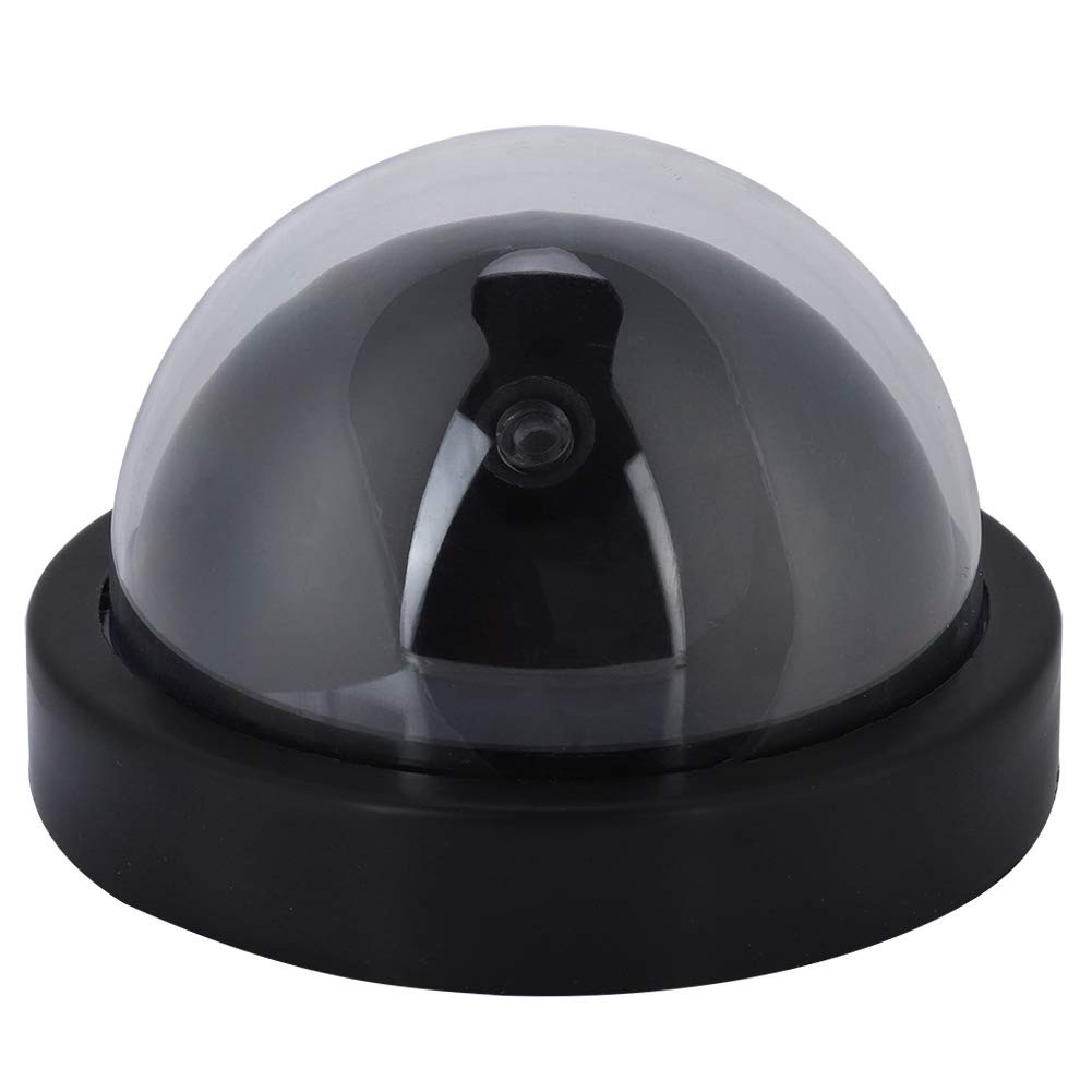 ASHATA Fake Security Camera with Flashing LED Light - Dummy Dome Surveillance Decoy for Home & Business Security - Indoor/Outdoor Use for Theft Deterrence