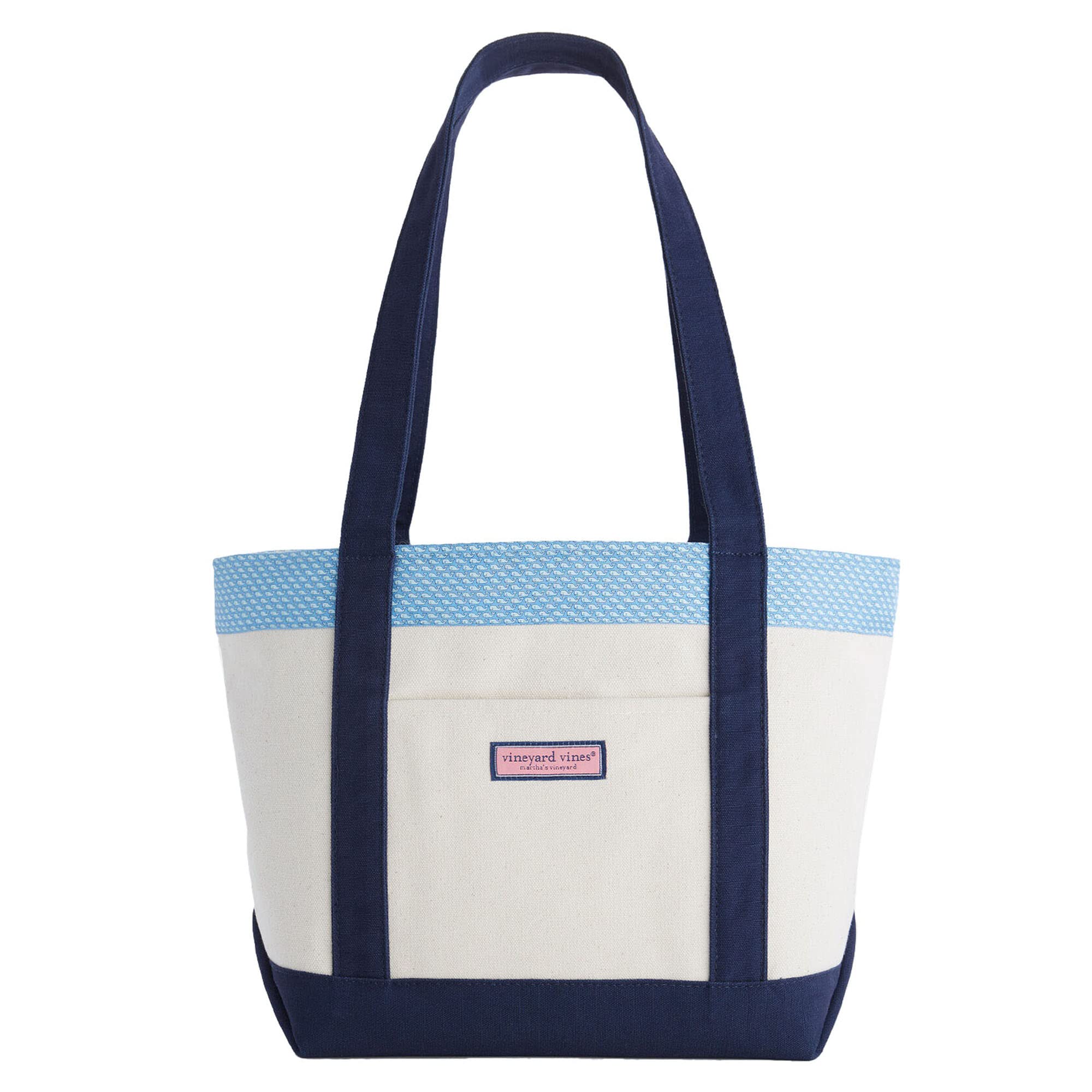 Vineyard Vines Whale Classic Tote Bag - Sea Splash Blue | Stylish Beach Tote for Women | Perfect for Summer Travel, Pool Days & Shopping