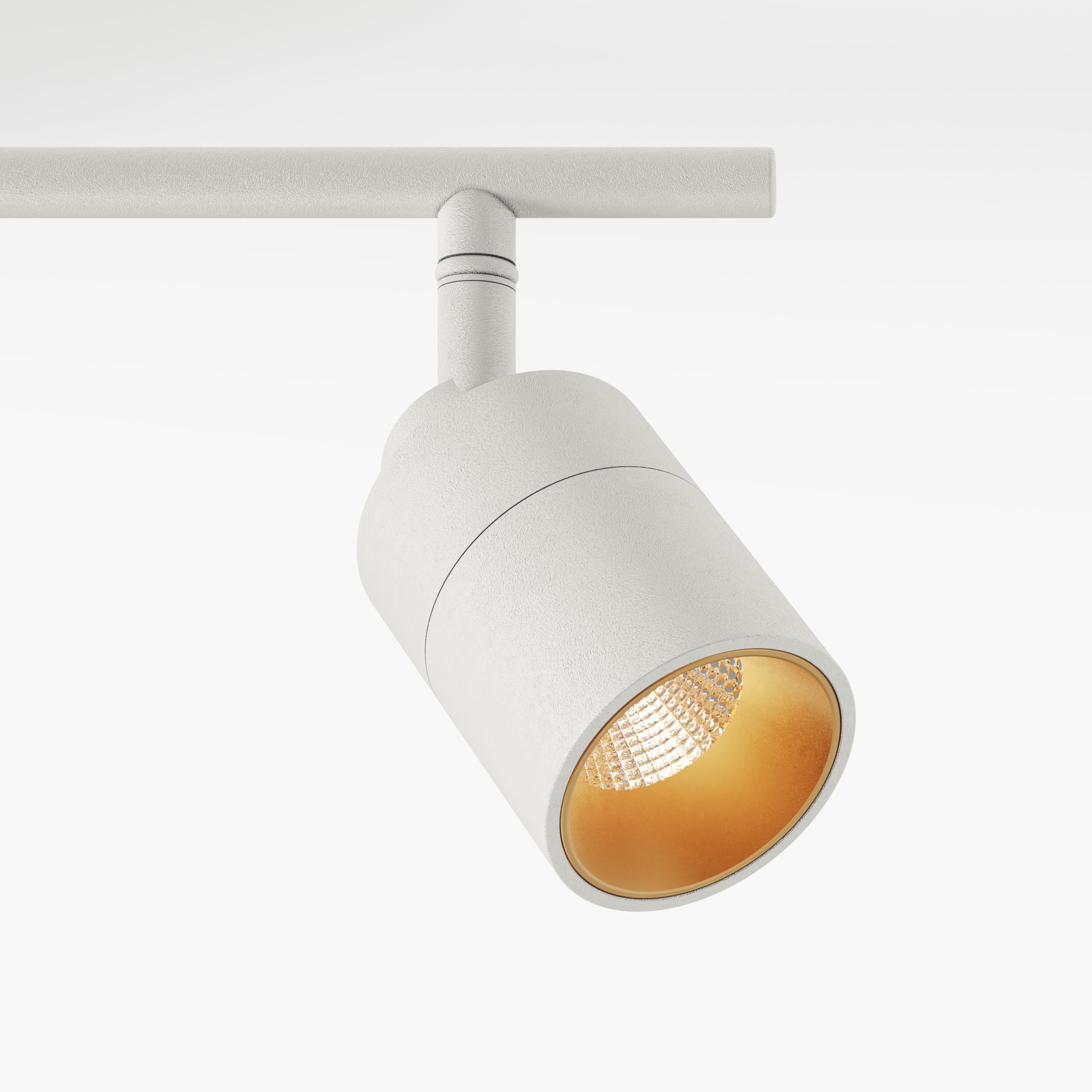 Shura White 4-Light Adjustable LED Track Lighting Kit - 3ft Ceiling Light Fixture with Integrated Bulbs, 3000K Warm White, 2240 Lumens - Perfect for Kitchens, Living Rooms & Retail Spaces