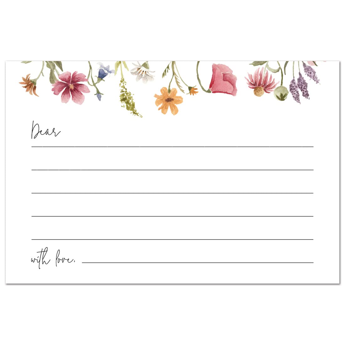 Wildflower Time Capsule Cards - 48 Unique Floral Greeting Cards for Weddings, Anniversaries & Special Occasions | Perfect for DIY Scrapbooking, Gift Giving & Memory Keeping