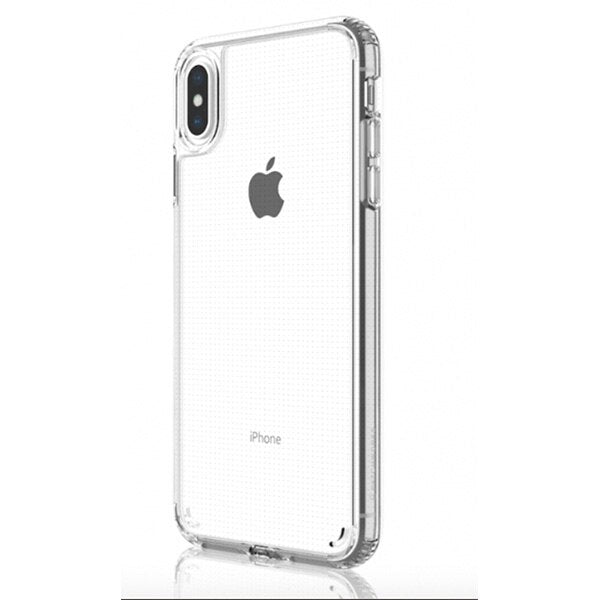 Premium iPhone XS Case with Patchwords Design - Slim Protective Cover for iPhone XS (Black) - Perfect for Everyday Use, Travel & Outdoor Activities