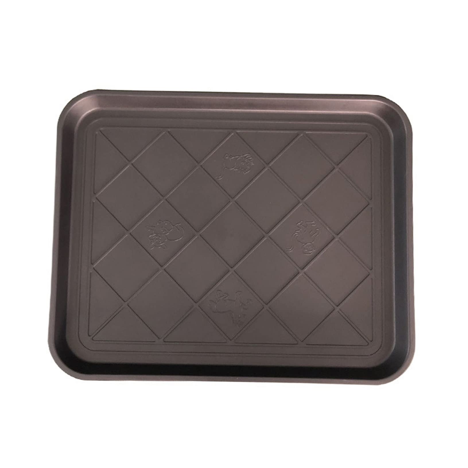 All-Weather Black Shoe Tray - Heavy Duty Boot Drip Pan for Muddy Shoes, Car Trunk Storage & Plant Saucer | Perfect for Entryway, Garage & Outdoor Use