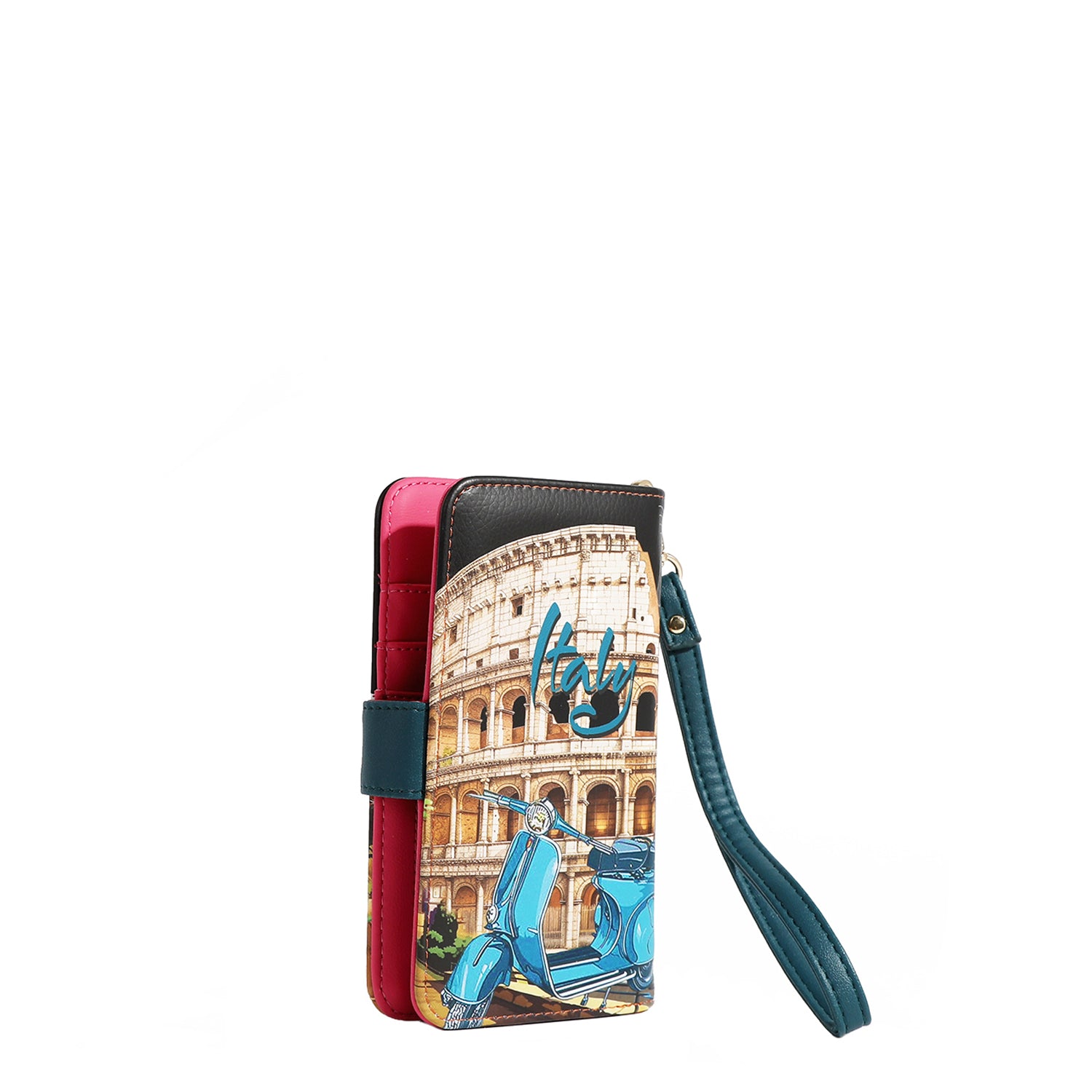 NL Signature Phone Case with Wallet Wristlet - Slim Protective Cover with Card Holder & Wrist Strap for iPhone & Samsung - Perfect for Travel, Shopping & Everyday Use