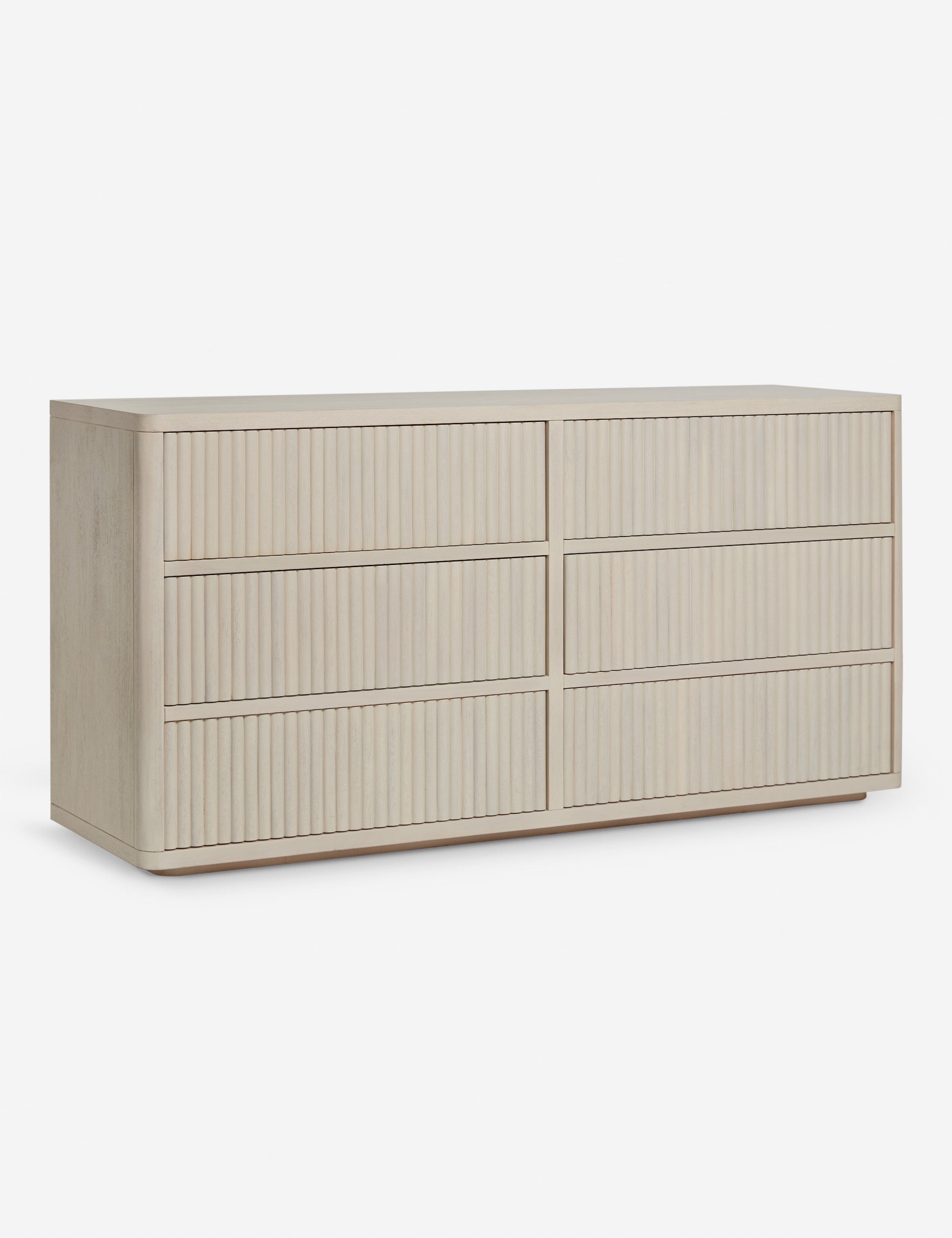 Rutherford 6 Drawer Dresser - Modern Wooden Chest of Drawers for Bedroom Storage & Organization - Perfect for Home, Apartment, and Dorm Room Decor