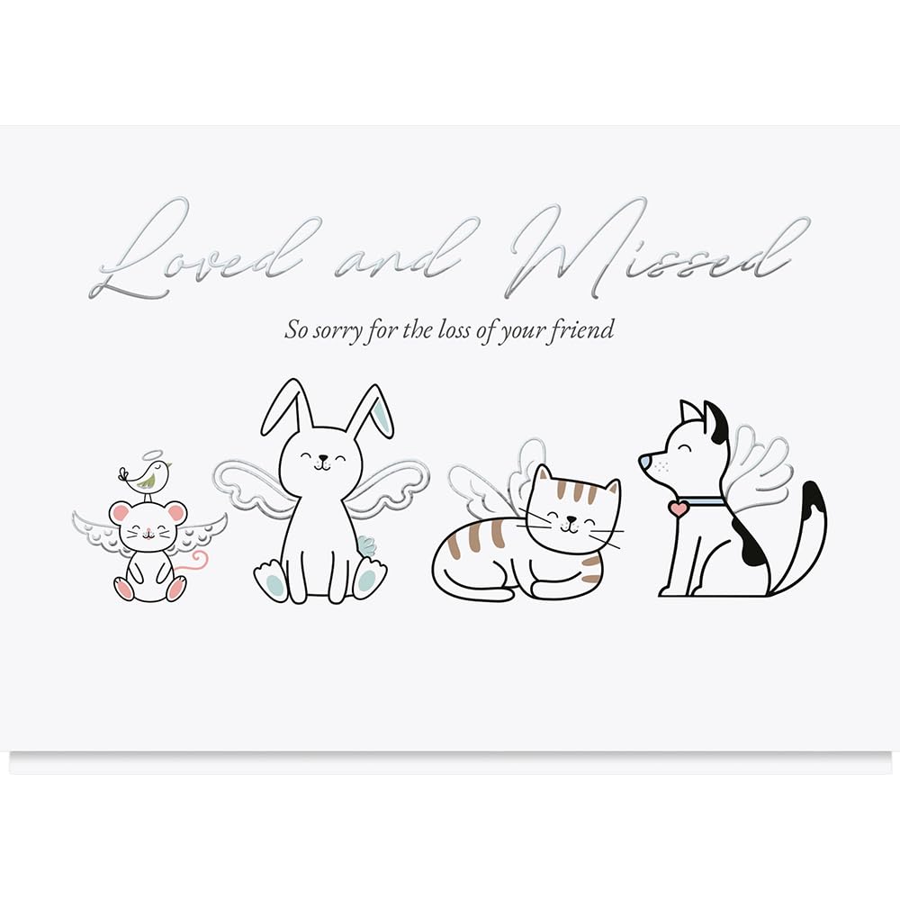 25 Personalized Pet Sympathy Cards with Foil-Lined Envelopes - Angel Pets Memorial Cards for Dog, Cat & Animal Loss - Perfect for Pet Owners, Veterinarians & Pet Lovers - Express Condolences with Thoughtful Gifts