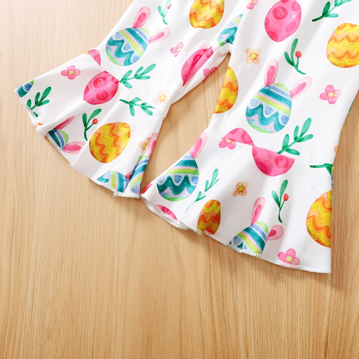 My 1st Easter Outfit for Baby Girls - Adorable Infant Easter Bell Bottom Romper Set | Perfect for Easter Photos, Church Services & Spring Celebrations
