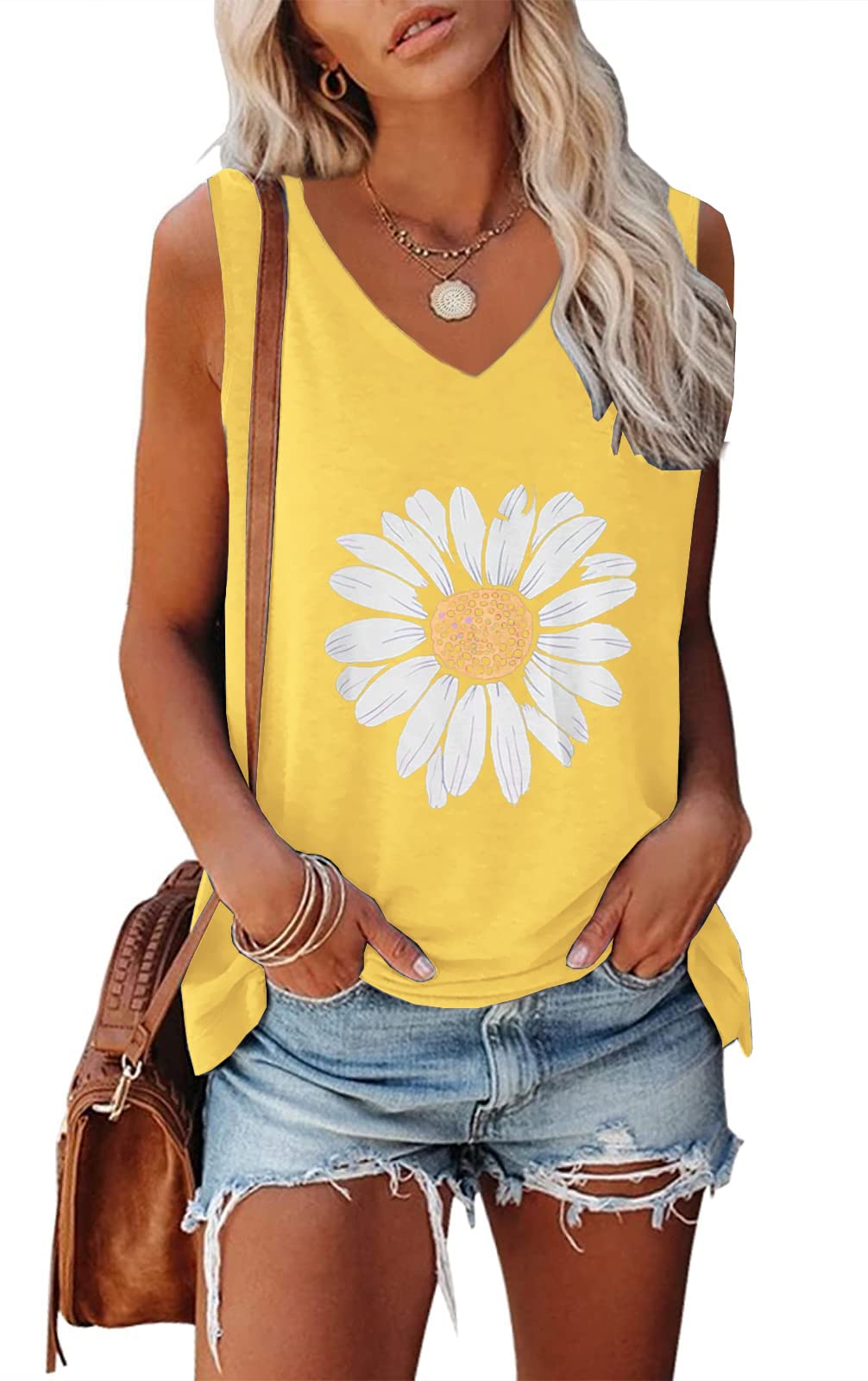Women's Sleeveless Yoga Tank Tops - Breathable Loose Fit Workout Shirts for Running, Gym & Summer Activities - Comfortable Athletic Tops for Women