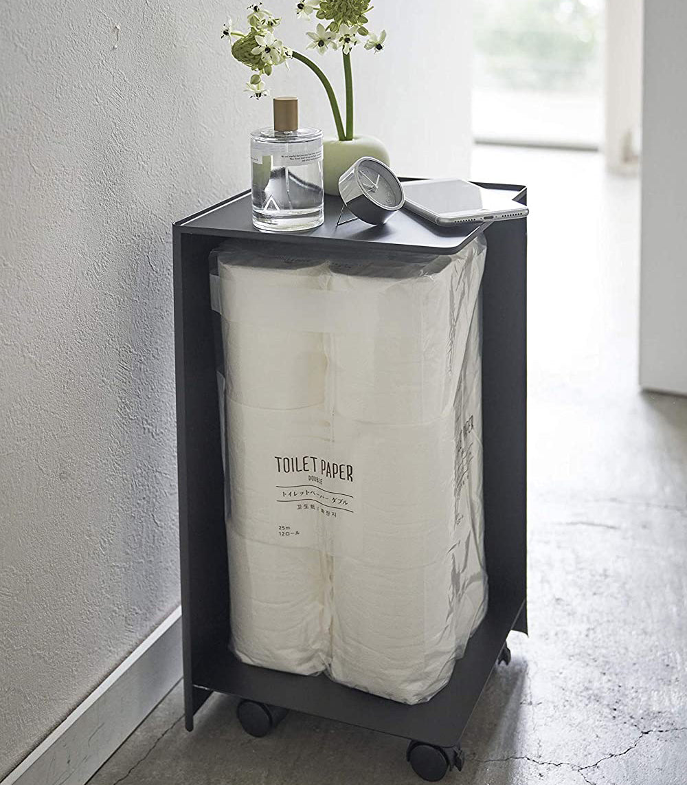 Stainless Steel Rolling Bathroom Organizer Cart with Wheels - Perfect for Shower Storage, Bathroom Organization, and Small Space Living