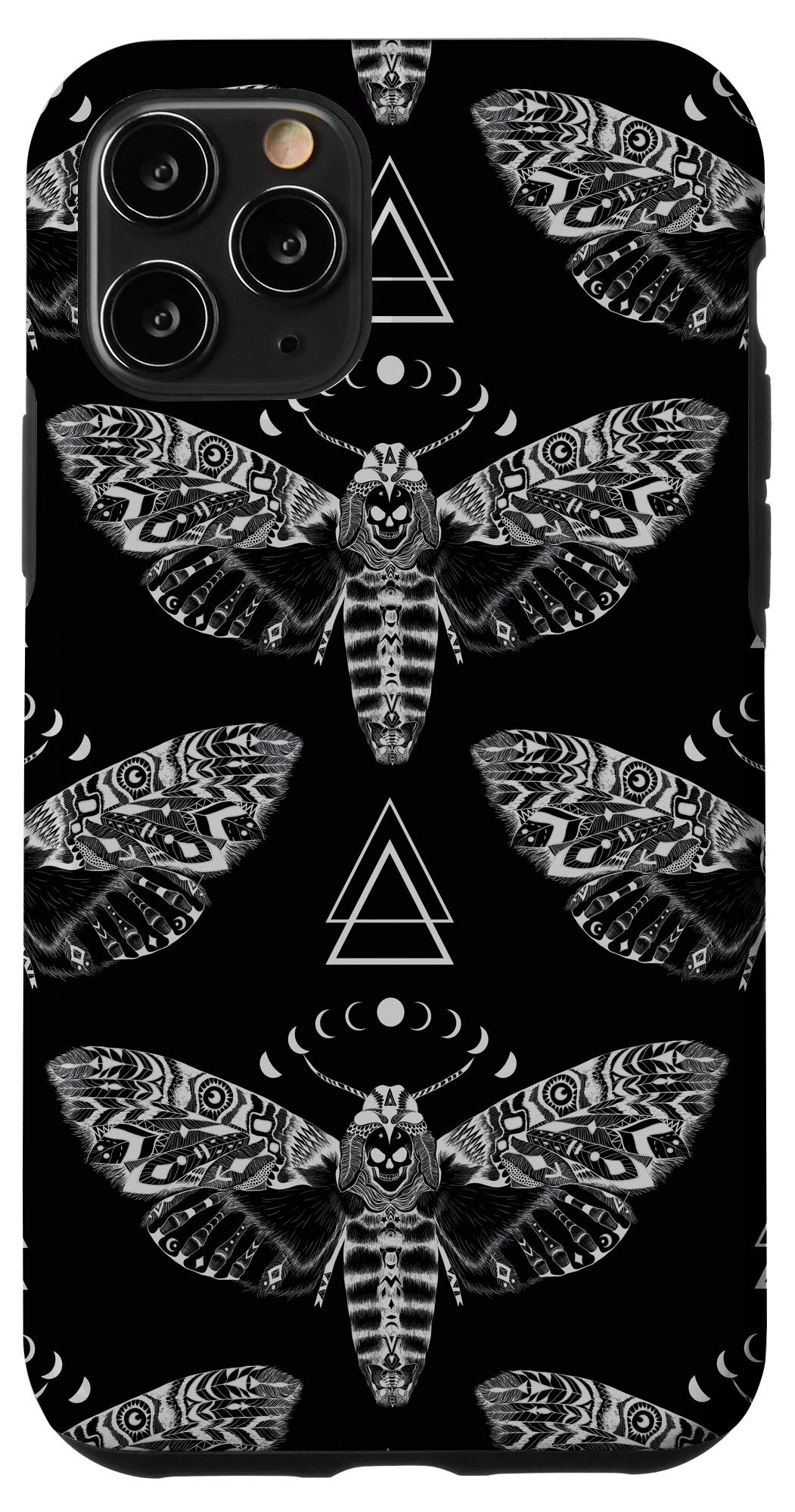 iPhone 11 Pro Case - Dark Skull Death Moth Witch Goth Occult Protective Cover | Perfect for Gothic Fashion, Wiccan Rituals & Alternative Lifestyle Protection