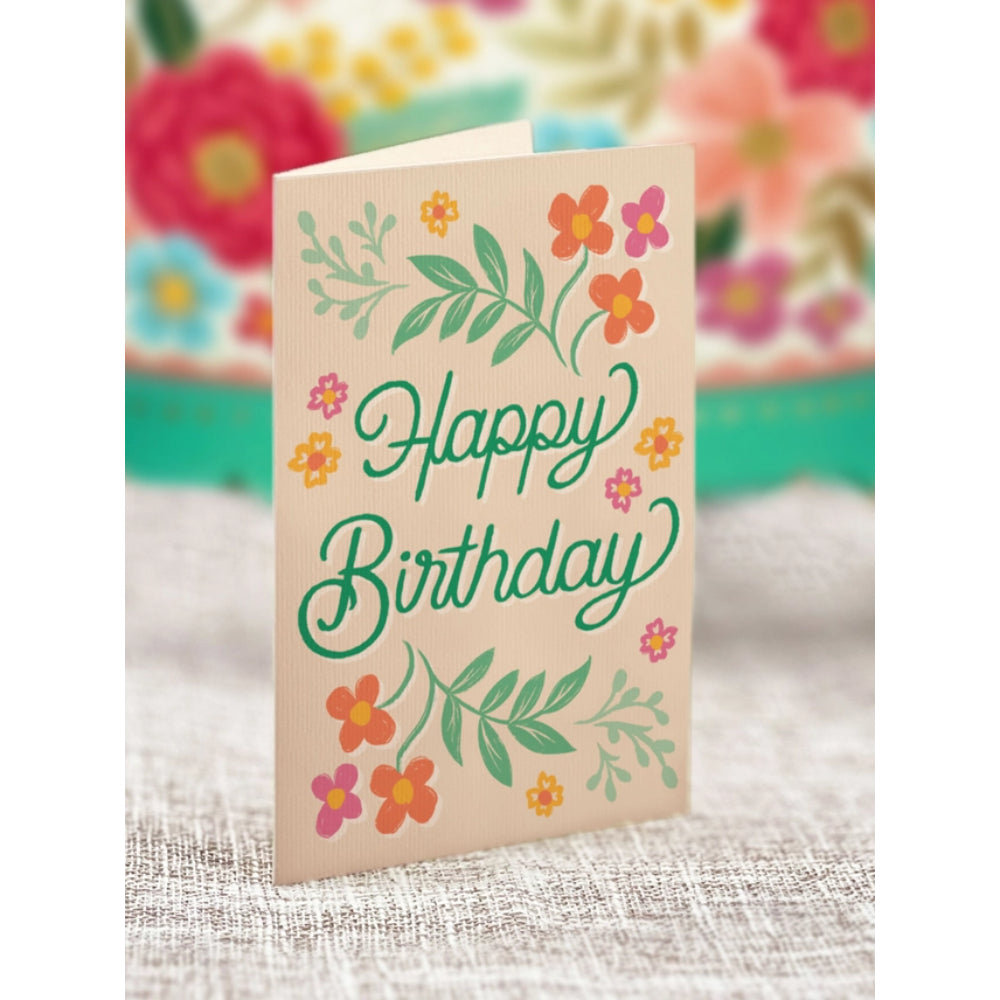 Blooming Birthday Cake Pop Up Greeting Card - 3D Floral Surprise Card for Birthdays, Anniversaries & Special Occasions - Perfect Gift for Women, Mom, Wife & Friends