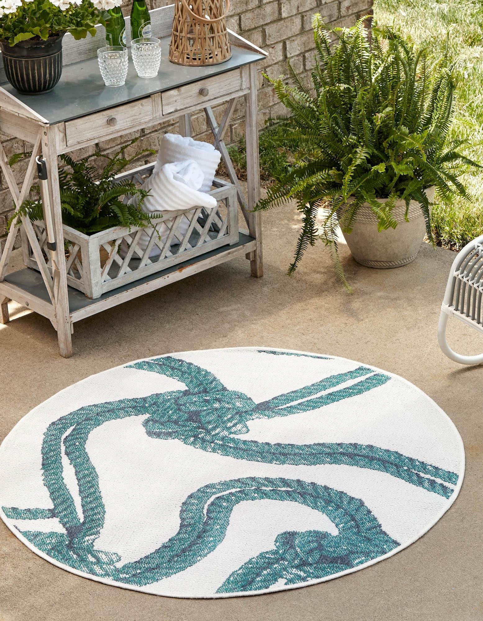 Unique Loom Coastal Collection Outdoor Area Rug - 7'1