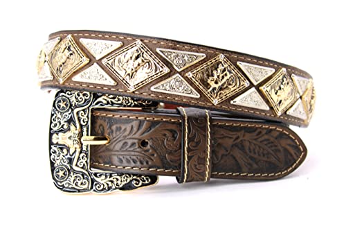 806c Bullrider Cf Floral Gold and Silver