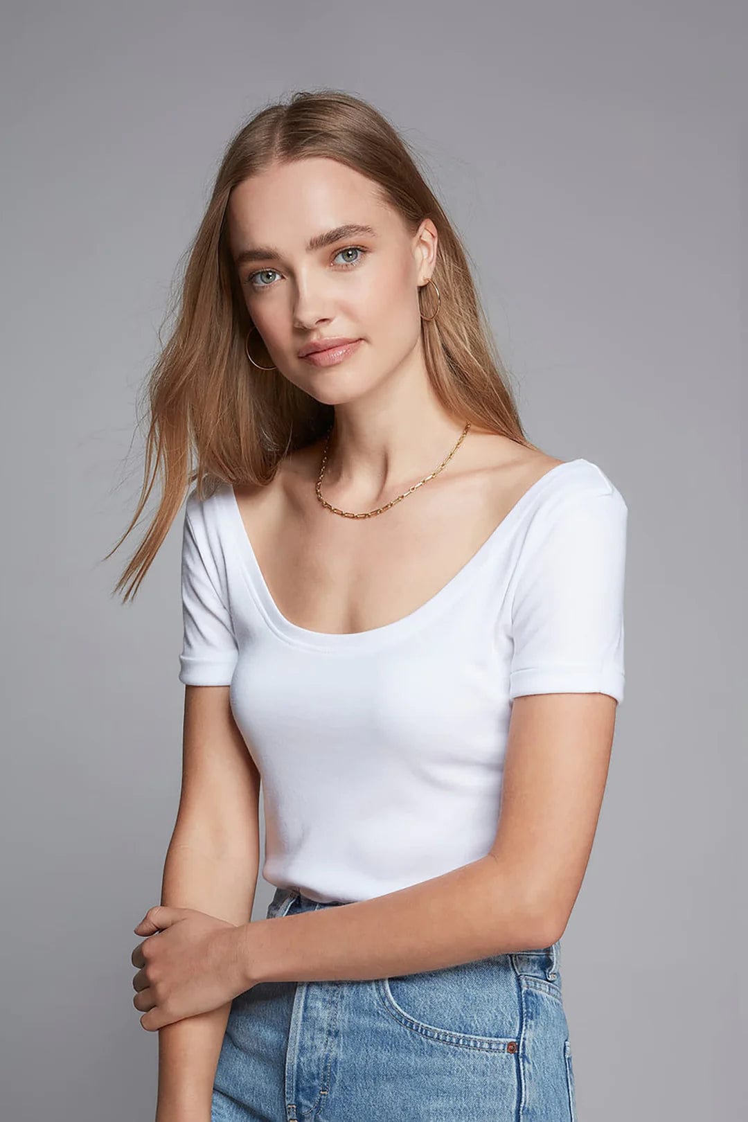 Boat Neck Cotton TENCEL™ Modal Blend T-Shirt for Women | Soft & Breathable Tee in Multiple Colors | Perfect for Casual Wear, Layering & Summer Outfits